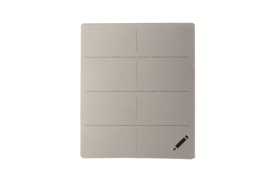 Beschr. sticker "zilver" X-am 8000